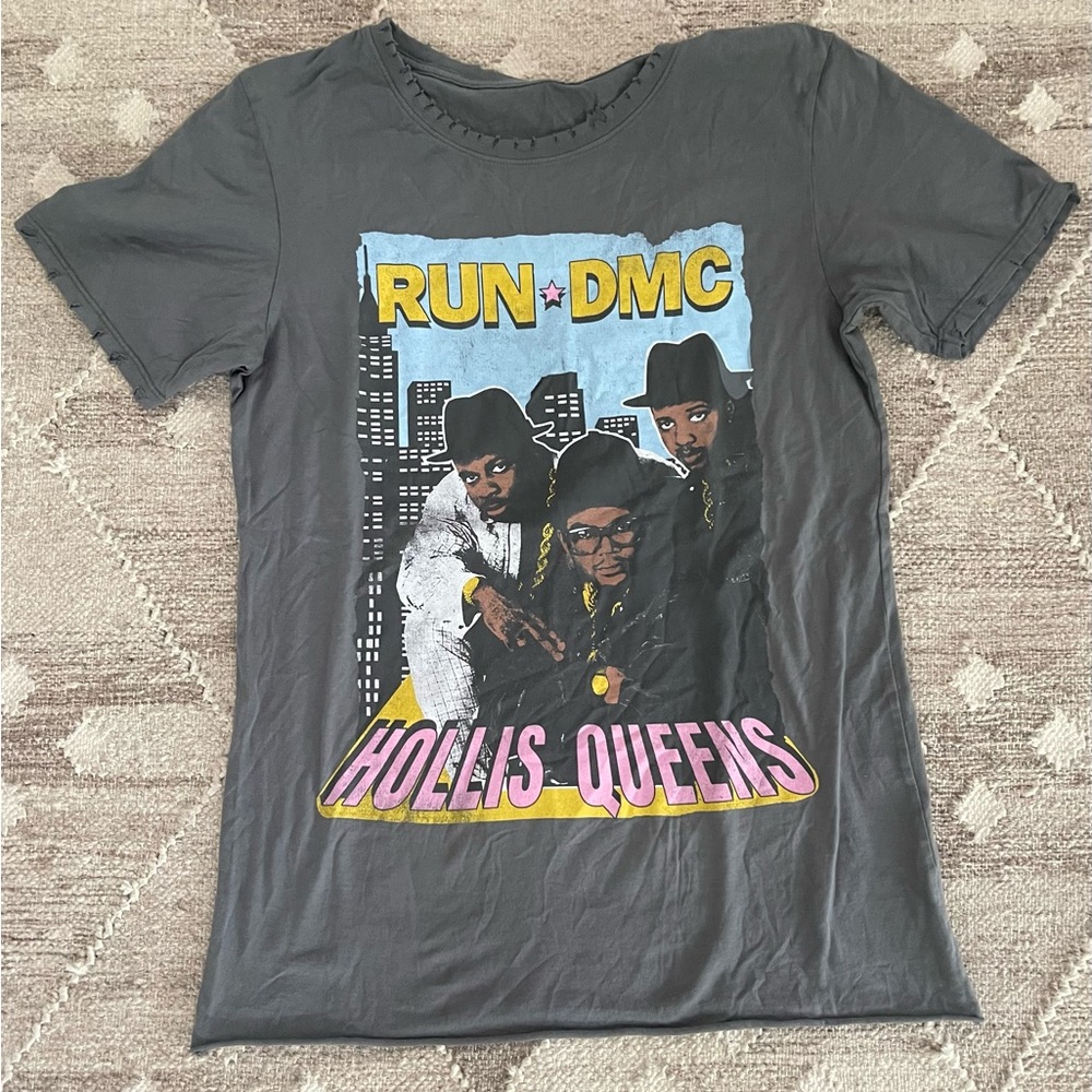 Run DMC Vintage Style Distressed T-shirt, NWOT, Medium, Gray